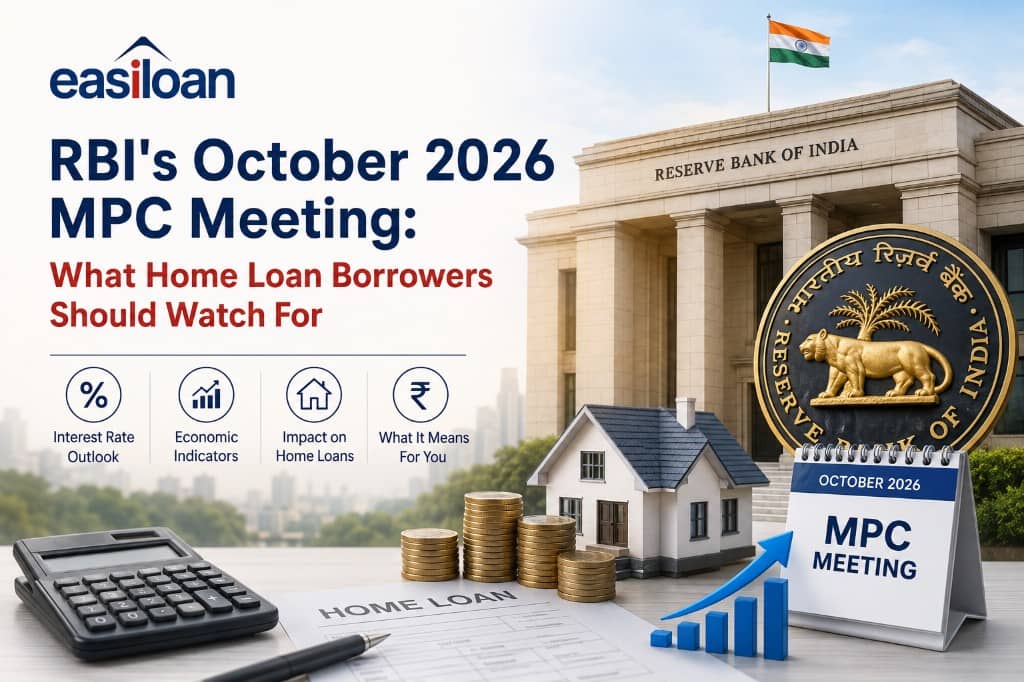 RBI's October 2026 MPC meeting preview for home loan borrowers — interest rate outlook, economic indicators, EMI impact, and what the repo rate hold at 5.25% means for you
